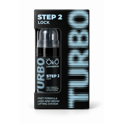 TURBO STEP 2 LOCK blakstienų ir antakių laminavimo priemonė, 10 ml